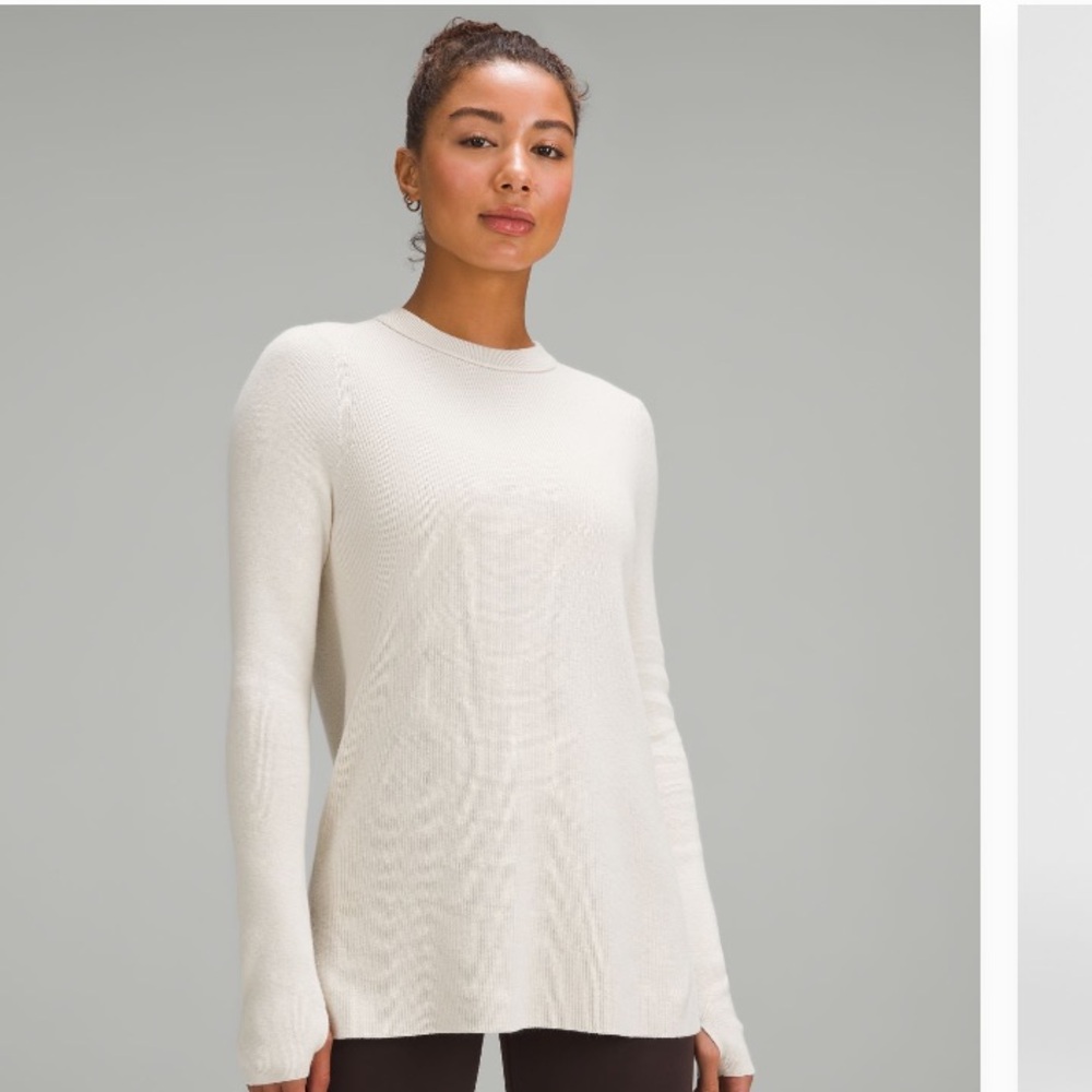 LULULEMON TAKE IT ALL IN COTTON BLEND SWEATER